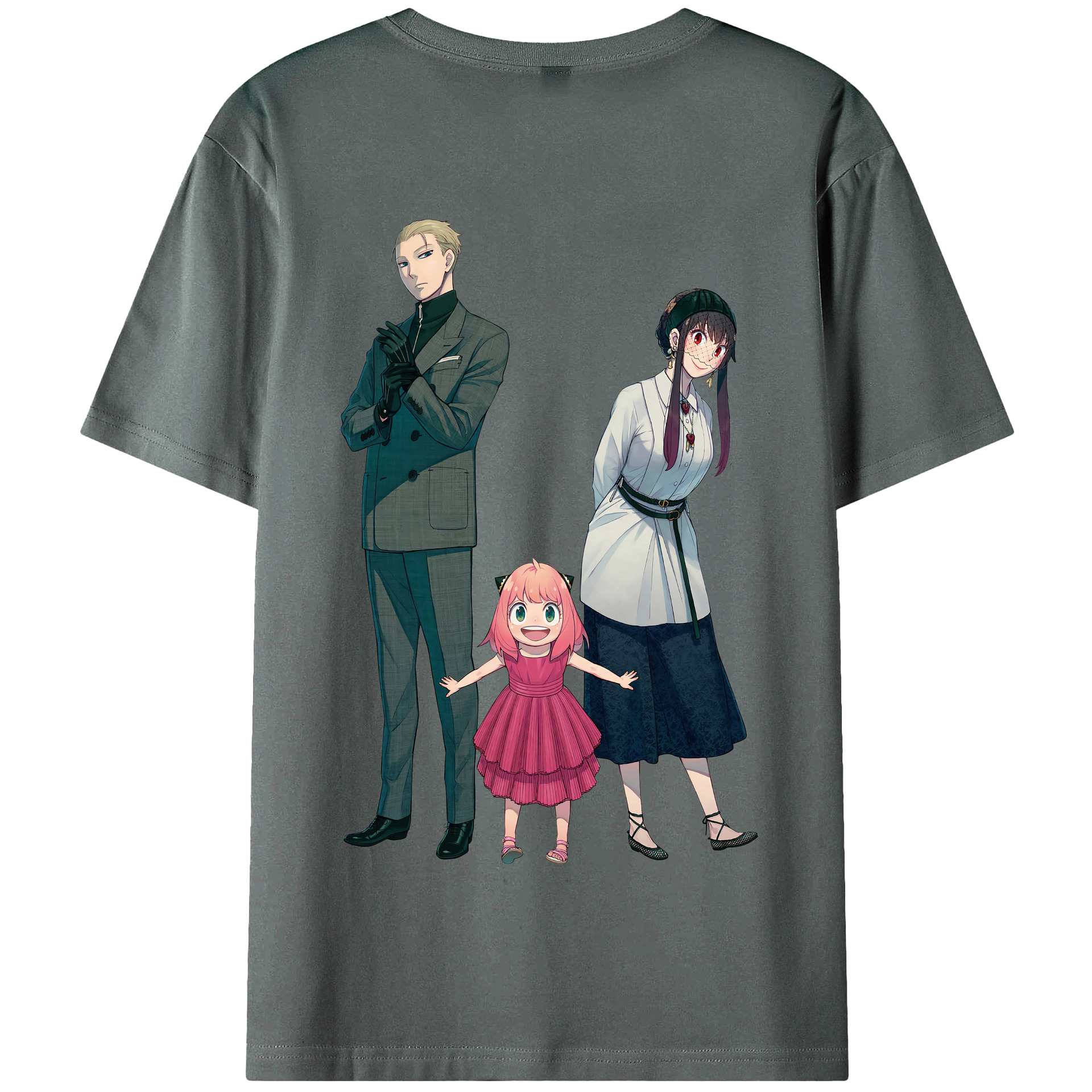 （画像用） SPY×FAMILY间谍家家酒 綿100％半袖Tシャツ（背面プリント）